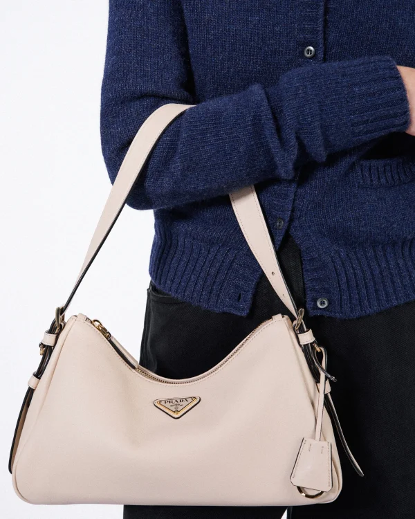 Shoulder Bags | Shoulder Bags*Prada Aimée medium leather shoulder bag Travertine