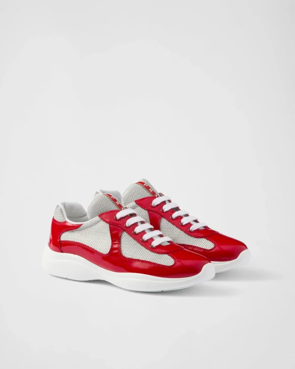 Sneakers | Women's Collection*Prada America's Cup biker fabric sneakers Red