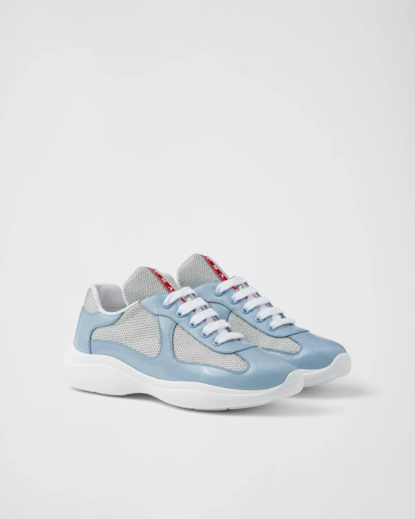 Sneakers | Women's Collection*Prada America's Cup biker fabric sneakers Lightblue