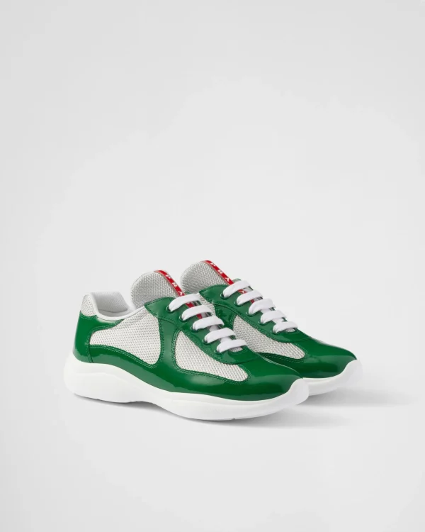 Sneakers | Women's Collection*Prada America's Cup biker fabric sneakers Green