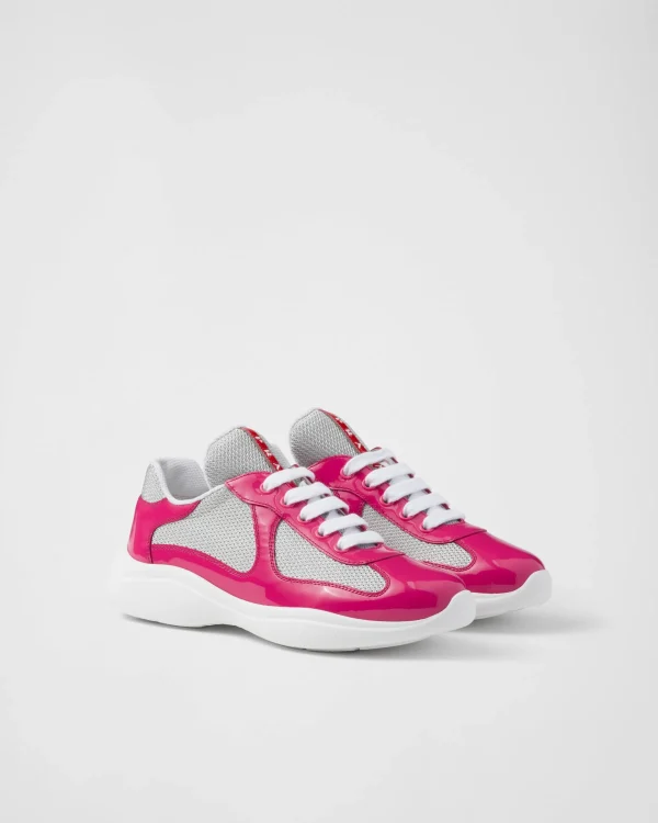 Sneakers | Women's Collection*Prada America's Cup biker fabric sneakers Peonypink