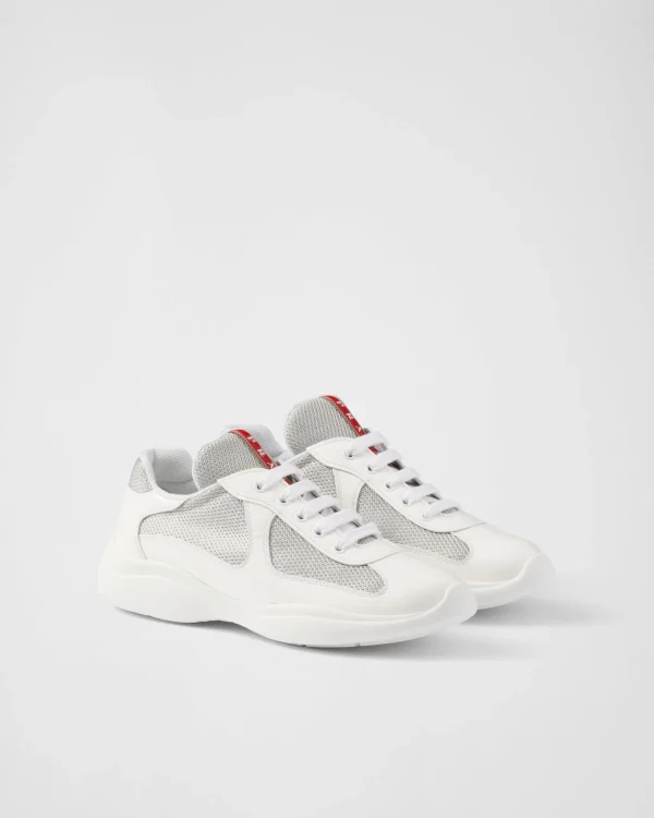 Sneakers | Women's Collection*Prada America's Cup biker fabric sneakers White/silver