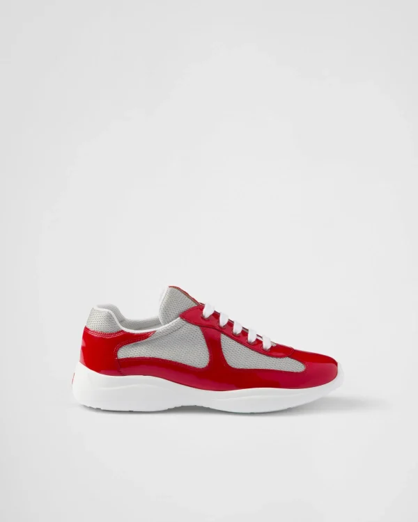 Sneakers | Women's Collection*Prada America's Cup biker fabric sneakers Red