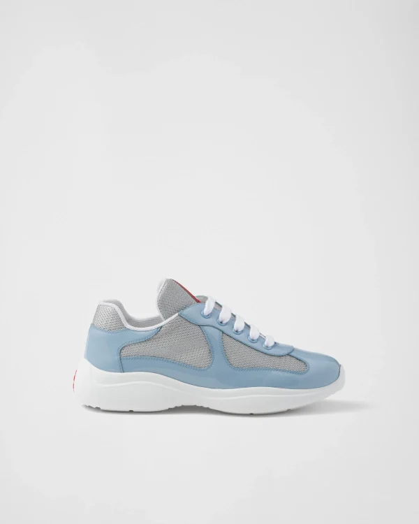 Sneakers | Women's Collection*Prada America's Cup biker fabric sneakers Lightblue