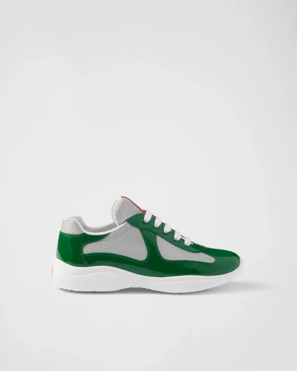 Sneakers | Women's Collection*Prada America's Cup biker fabric sneakers Green