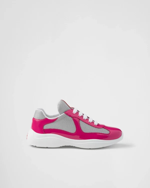 Sneakers | Women's Collection*Prada America's Cup biker fabric sneakers Peonypink