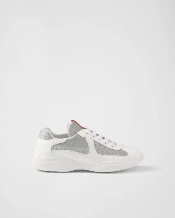 Sneakers | Women's Collection*Prada America's Cup biker fabric sneakers White/silver