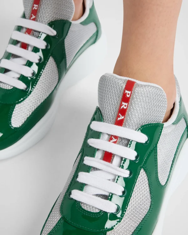 Sneakers | Women's Collection*Prada America's Cup biker fabric sneakers Green