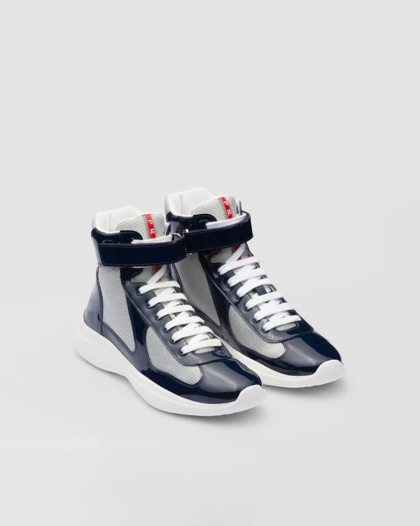 America's Cup | Sneakers*Prada America’s Cup high-top sneakers Royalblue/silver