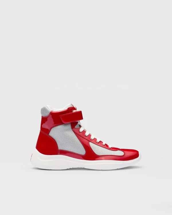 America's Cup | Sneakers*Prada America’s Cup high-top sneakers Red/silver