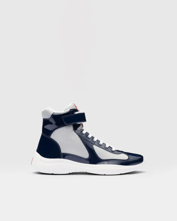 America's Cup | Sneakers*Prada America’s Cup high-top sneakers Royalblue/silver