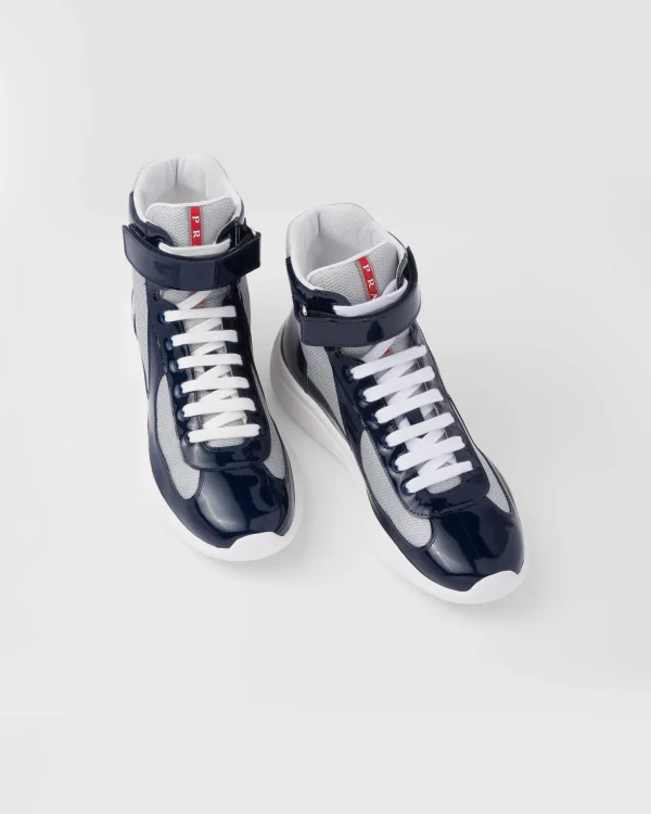 America's Cup | Sneakers*Prada America’s Cup high-top sneakers Royalblue/silver