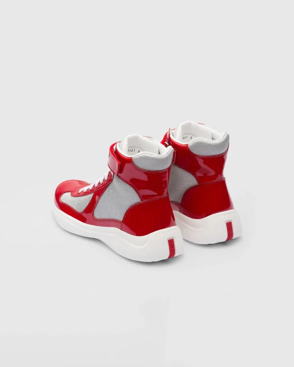 America's Cup | Sneakers*Prada America’s Cup high-top sneakers Red/silver