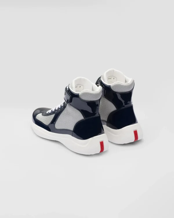 America's Cup | Sneakers*Prada America’s Cup high-top sneakers Royalblue/silver