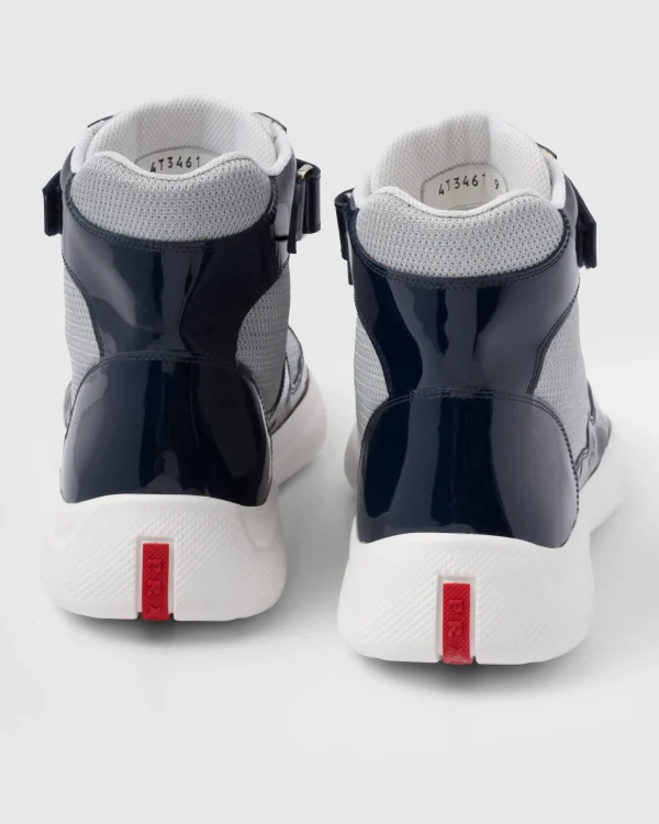 America's Cup | Sneakers*Prada America’s Cup high-top sneakers Royalblue/silver