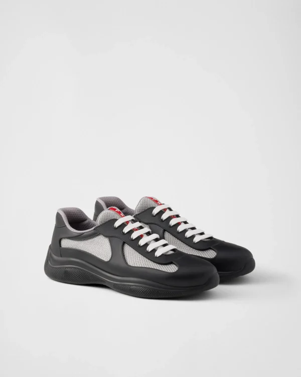 America's Cup | Sneakers*Prada America's Cup Soft rubber and bike fabric sneakers Black