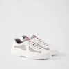 America's Cup | Sneakers*Prada America's Cup Soft rubber and bike fabric sneakers White