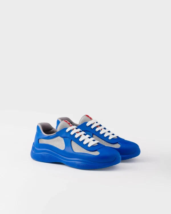 America's Cup | Sneakers*Prada America's Cup Soft rubber and bike fabric sneakers Sapphireblue