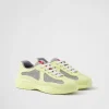 Sneakers | Women's Collection*Prada America's Cup Soft rubber and bike fabric sneakers Pistachiogreen