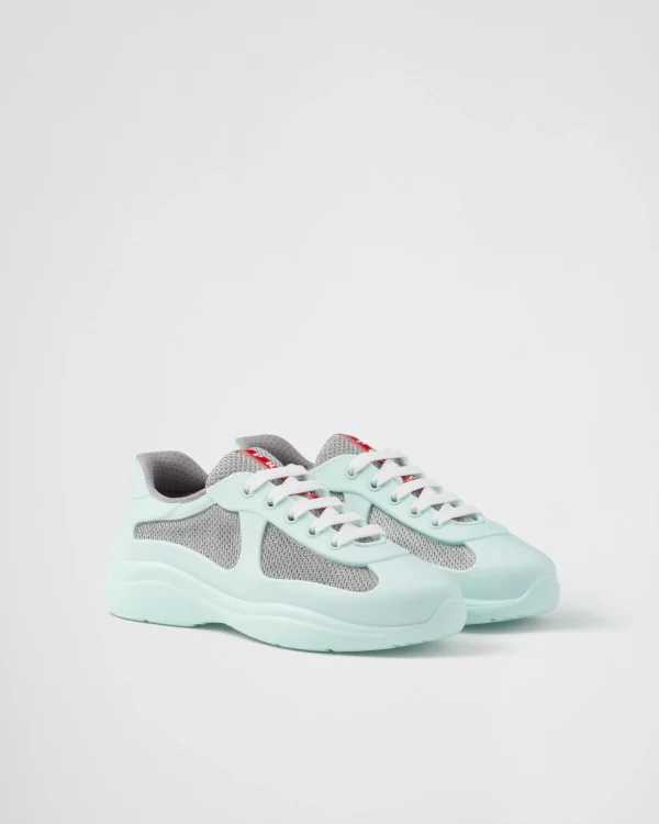 Sneakers | Women's Collection*Prada America's Cup Soft rubber and bike fabric sneakers Glass