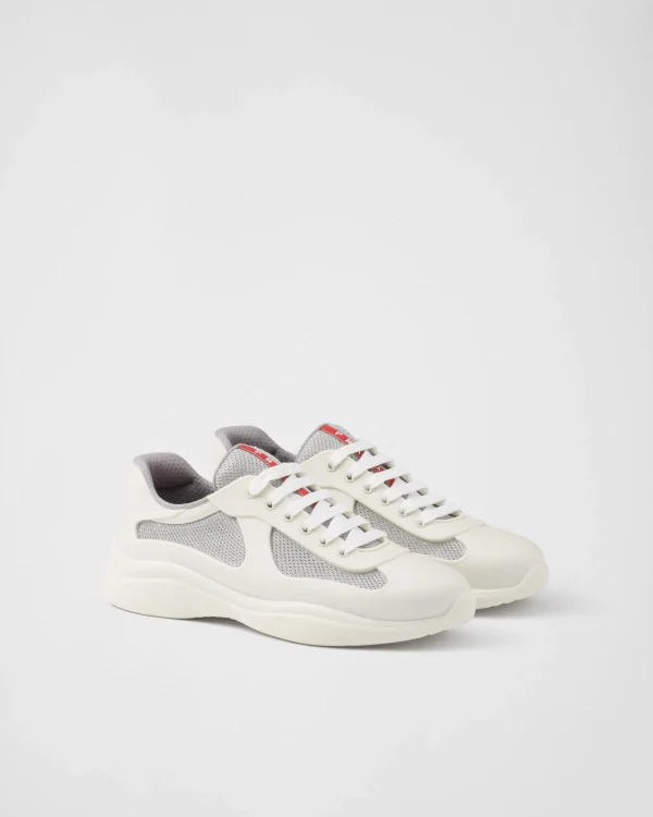 America's Cup | Sneakers*Prada America's Cup Soft rubber and bike fabric sneakers Cream