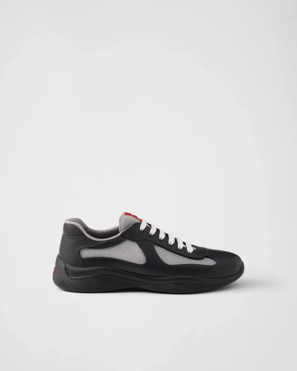 America's Cup | Sneakers*Prada America's Cup Soft rubber and bike fabric sneakers Black