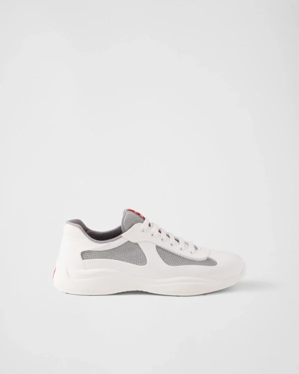 America's Cup | Sneakers*Prada America's Cup Soft rubber and bike fabric sneakers White