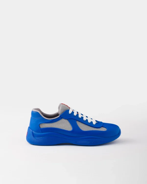 America's Cup | Sneakers*Prada America's Cup Soft rubber and bike fabric sneakers Sapphireblue