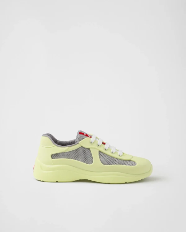 Sneakers | Women's Collection*Prada America's Cup Soft rubber and bike fabric sneakers Pistachiogreen