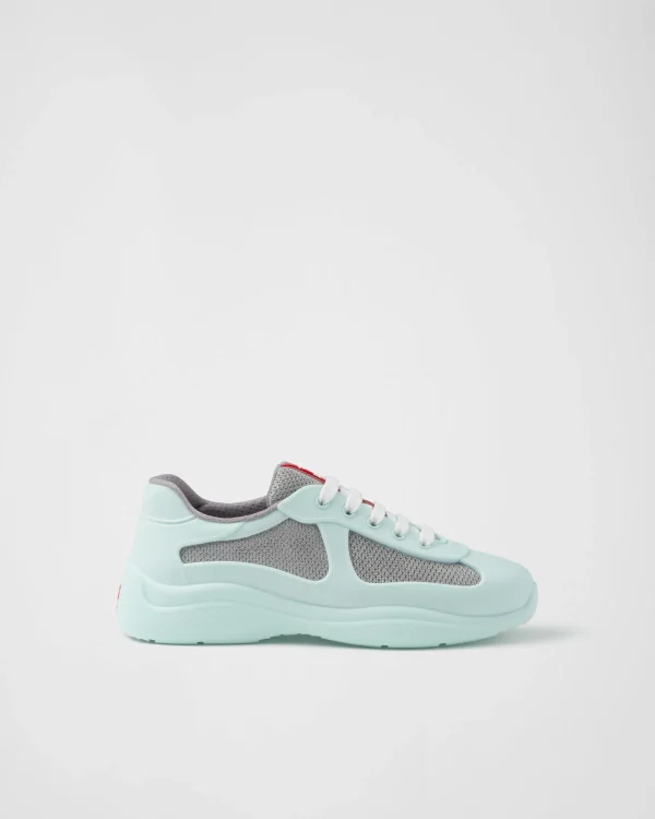 Sneakers | Women's Collection*Prada America's Cup Soft rubber and bike fabric sneakers Glass