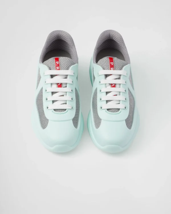 Sneakers | Women's Collection*Prada America's Cup Soft rubber and bike fabric sneakers Glass