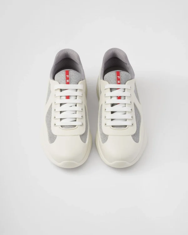 America's Cup | Sneakers*Prada America's Cup Soft rubber and bike fabric sneakers Cream