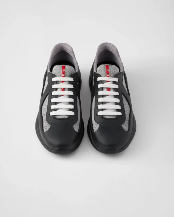 America's Cup | Sneakers*Prada America's Cup Soft rubber and bike fabric sneakers Black