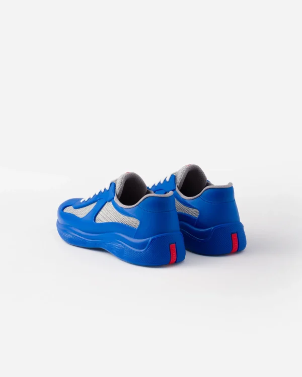 America's Cup | Sneakers*Prada America's Cup Soft rubber and bike fabric sneakers Sapphireblue