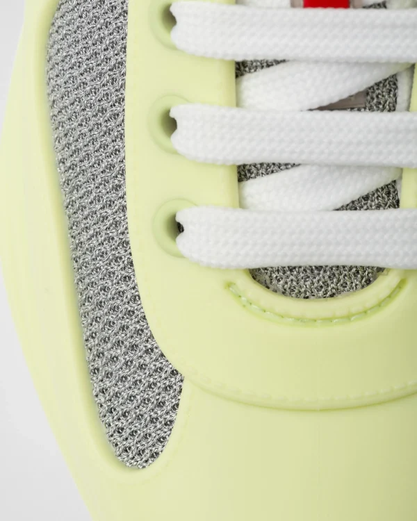 Sneakers | Women's Collection*Prada America's Cup Soft rubber and bike fabric sneakers Pistachiogreen