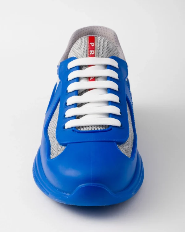 America's Cup | Sneakers*Prada America's Cup Soft rubber and bike fabric sneakers Sapphireblue