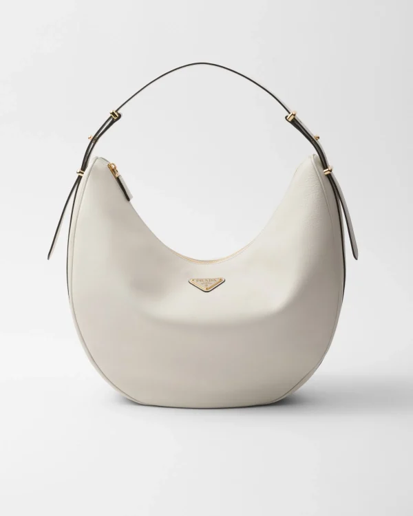 Shoulder Bags | Shoulder Bags*Prada Arqué large leather shoulder bag White