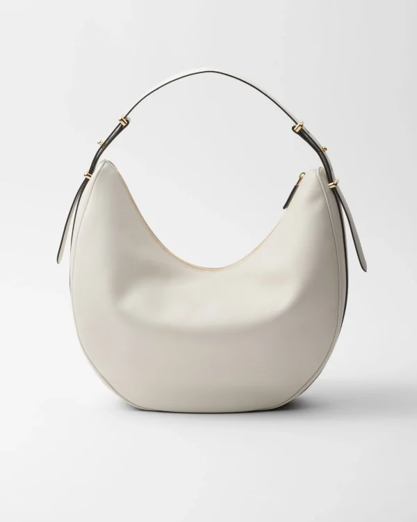 Shoulder Bags | Shoulder Bags*Prada Arqué large leather shoulder bag White