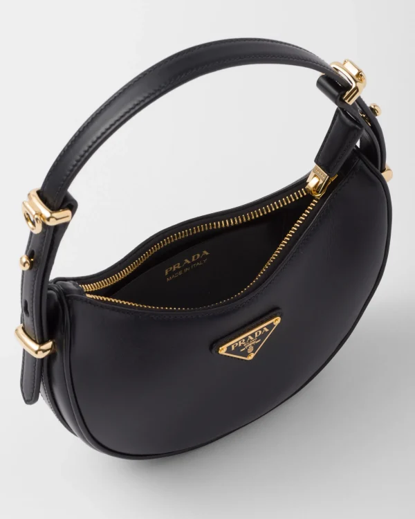 Mini Bags | Mini Bags*Prada Arqué leather mini shoulder bag Black