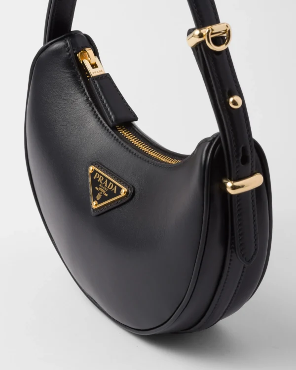 Mini Bags | Mini Bags*Prada Arqué leather mini shoulder bag Black