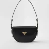 Shoulder Bags | Shoulder Bags*Prada Arqué leather shoulder bag with flap Black