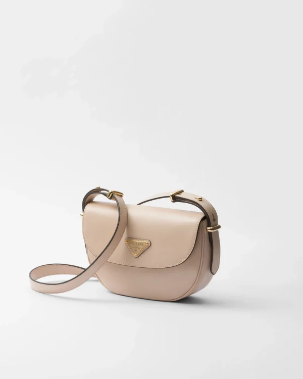 Shoulder Bags | Shoulder Bags*Prada Arqué leather shoulder bag with flap Travertine