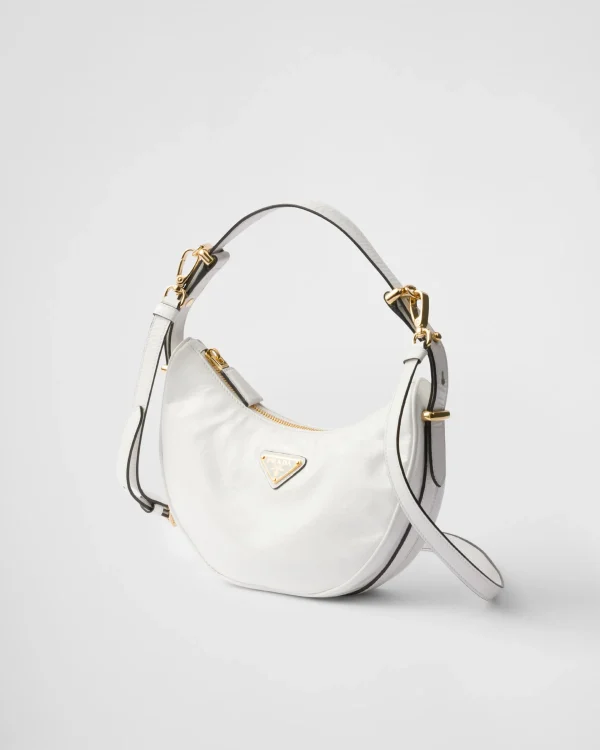 Mini Bags | Mini Bags*Prada Arqué naplak patent leather shoulder bag White