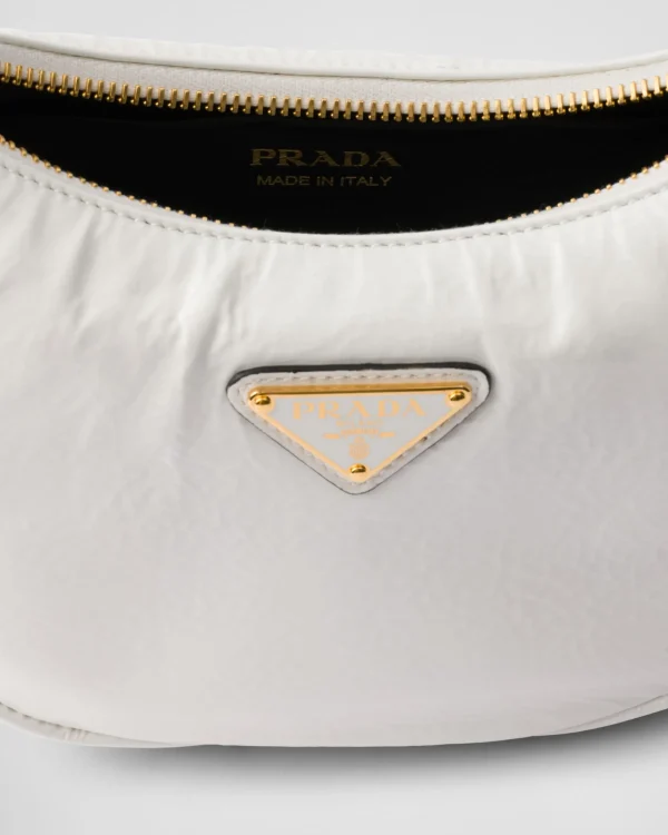 Mini Bags | Mini Bags*Prada Arqué naplak patent leather shoulder bag White