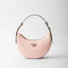 Mini Bags | Mini Bags*Prada Arqué small leather shoulder bag Peach