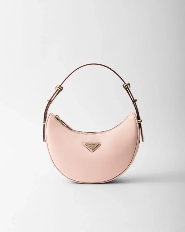 Mini Bags | Mini Bags*Prada Arqué small leather shoulder bag Peach