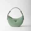 Mini Bags | Mini Bags*Prada Arqué small leather shoulder bag Aquamarine