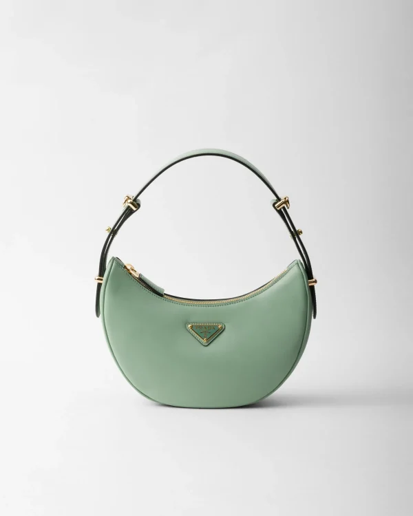 Mini Bags | Mini Bags*Prada Arqué small leather shoulder bag Aquamarine