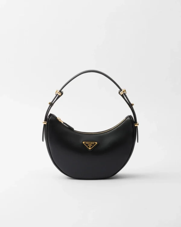 Mini Bags | Mini Bags*Prada Arqué small leather shoulder bag Black