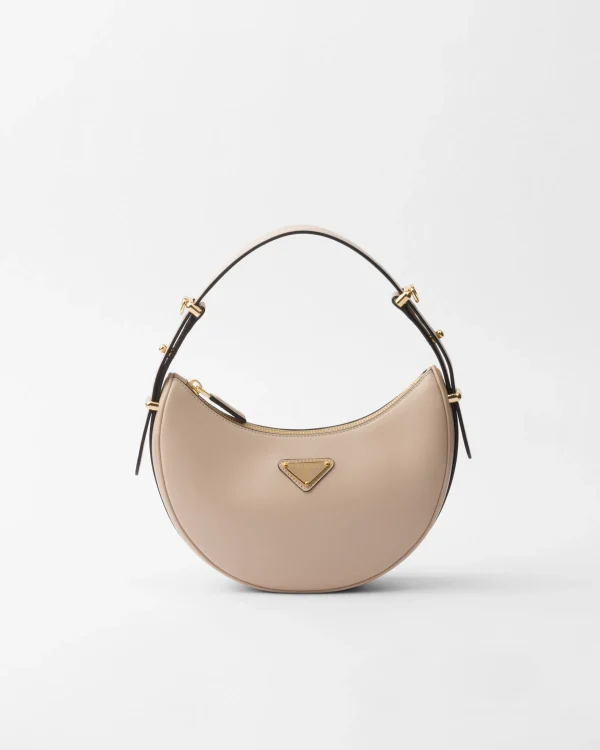 Mini Bags | Mini Bags*Prada Arqué small leather shoulder bag Travertine